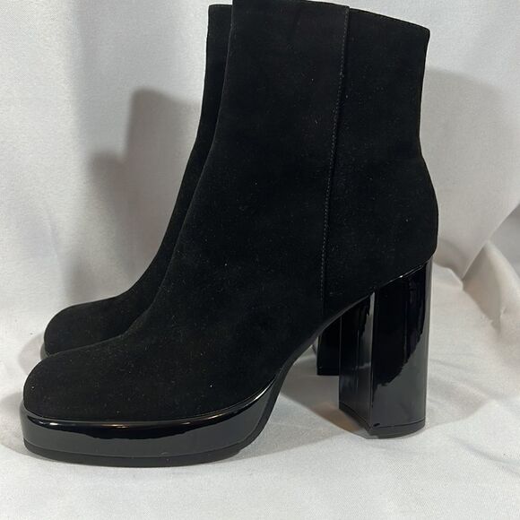 JEFFREY CAMPBELL MARY KATE ANKLE PLATFORM BOOTIES IN BLACK NEW SIZE 10 - Picture 5 of 11